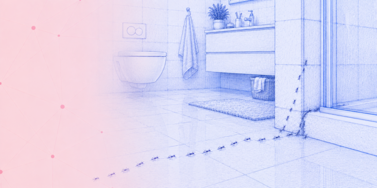 Ameisen im Badezimmer